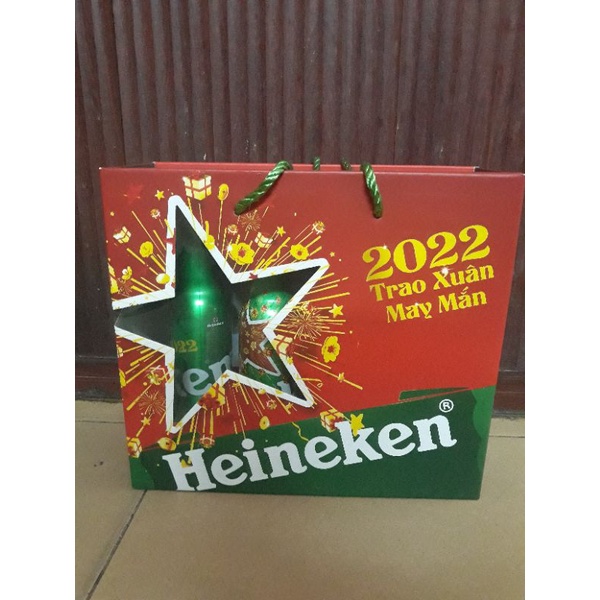 ( Giao hỏa tốc ) Bia Heineken Hộp quà 4 chai phiên bản giới hạn