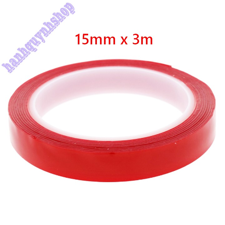 Băng Keo, Băng Dính 2 Mặt Trong Suốt Chất Liệu Acrylic Siêu Dính