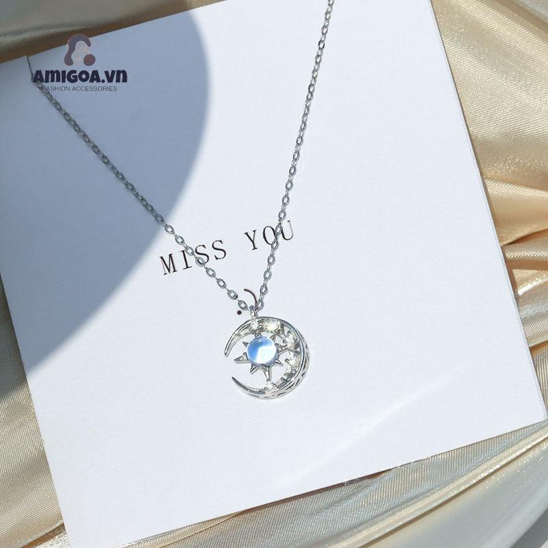 Vòng cổ Hình Mặt Trăng Ngôi Sao Thời Trang Cho Nữ