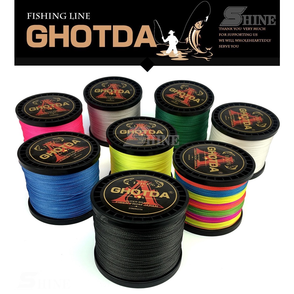 Cuộn Dây Câu Cá PE Bện 4 Sợi 8 Sợi 300M 500M 1000M