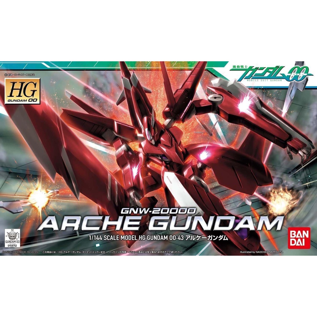 Mô Hình Gundam Hg Arche 1/144 Hg00 00 Bandai Đồ Chơi Lắp Ráp Anime Nhật