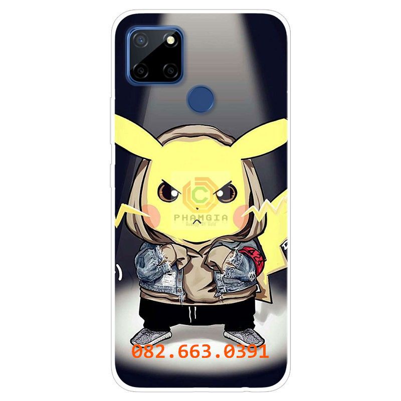 Ốp lưng Realme C15 dẻo in hình dễ thương
