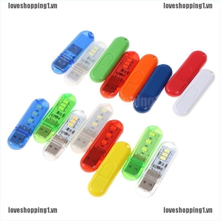 Đèn Đọc Sách 3 Bóng LED USB Mini