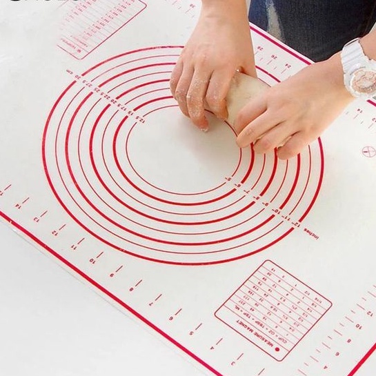 Thảm silicone nhào bột cao cấp - Tấm lót cán bột, nhào bột chống dính, chông trượt 60x40cm