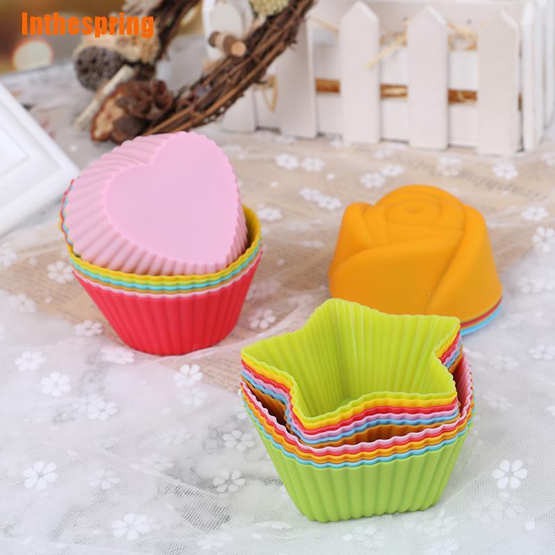 Bộ 6 Bánh Cupcake Silicone