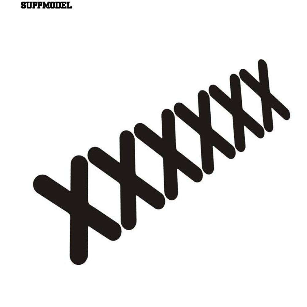 Đề-can hình chữ X dán trang trí thân xe hơi