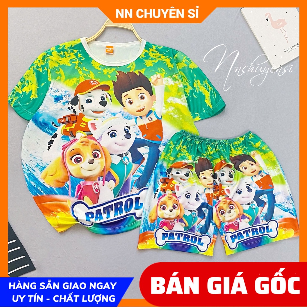 Đồ bộ siêu nhân cho bé trai size từ 7kg đến 47kg chất thun mềm mịn mát Đồ bộ hoạt hình dễ thương DBRBD SIZE 4 - M