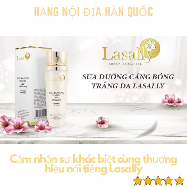 [MỸ PHẨM CAO CẤP] Sữa Dưỡng Cấp Ẩm Căng Bóng Chăm Sóc Trắng Da Mặt Toàn Thân Tại Nhà Thương Hiệu Lasally Cao Cấp