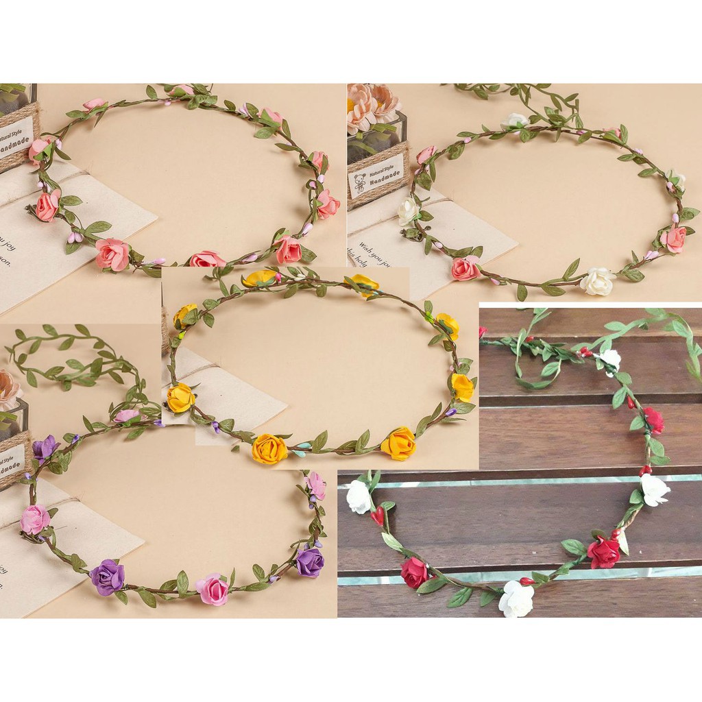 Vòng hoa đội đầu chụp ảnh cưới cho cô dâu,hoặc chụp kỉ yếu loại RẺ NHẤT