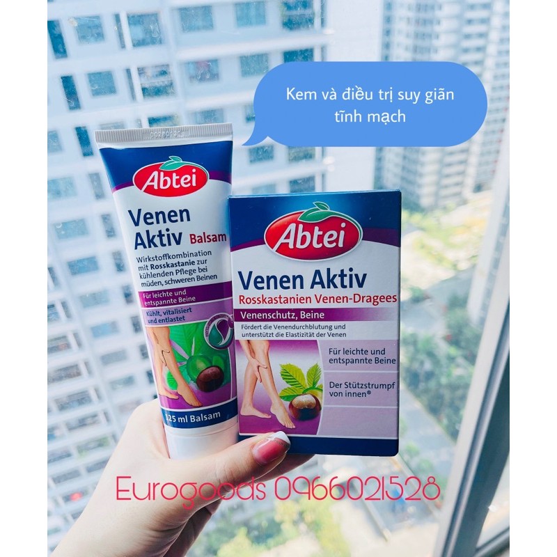 Kem Bôi giãn tĩnh mạch Abtei Venen Aktiv 125ML của Đức