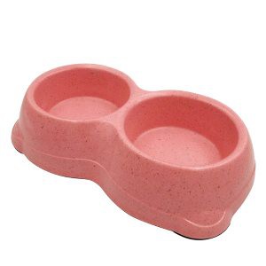 Chén ăn cho thú cưng TRUSTIE  PET BOWL DUAL (PINK/BROWN/TURQUOISE) (290g)