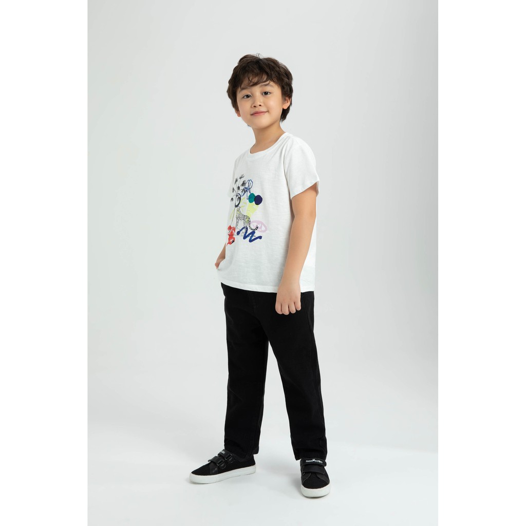 Áo thun con báo bé trai IVY moda MS 57K1225