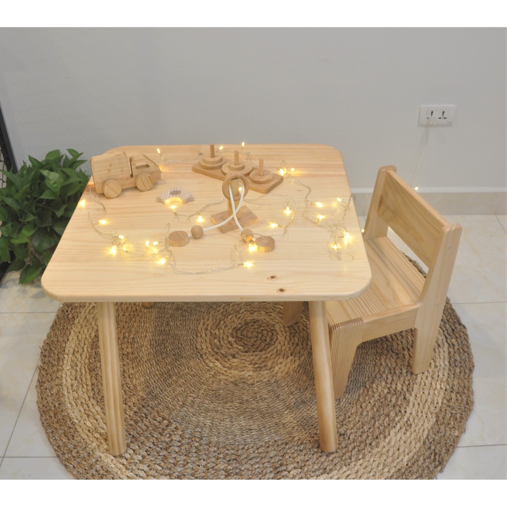 Bàn Vuông Zina Cho Bé Yêu - Bebewood | BigBuy360 - bigbuy360.vn