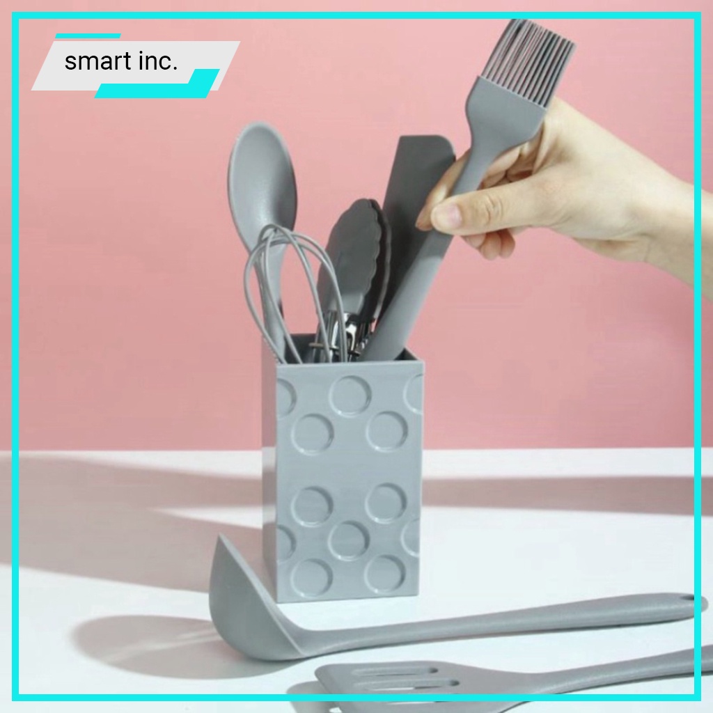 Cây Đánh Trứng Phới Trộn Bột Spatula FREESHIP Dụng Cụ Làm Bánh Làm Bếp Silicon 8 Món