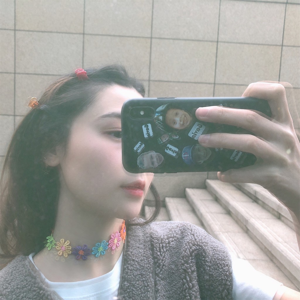 Trang sức dải hoa xinh xắn (choker và vòng tay)