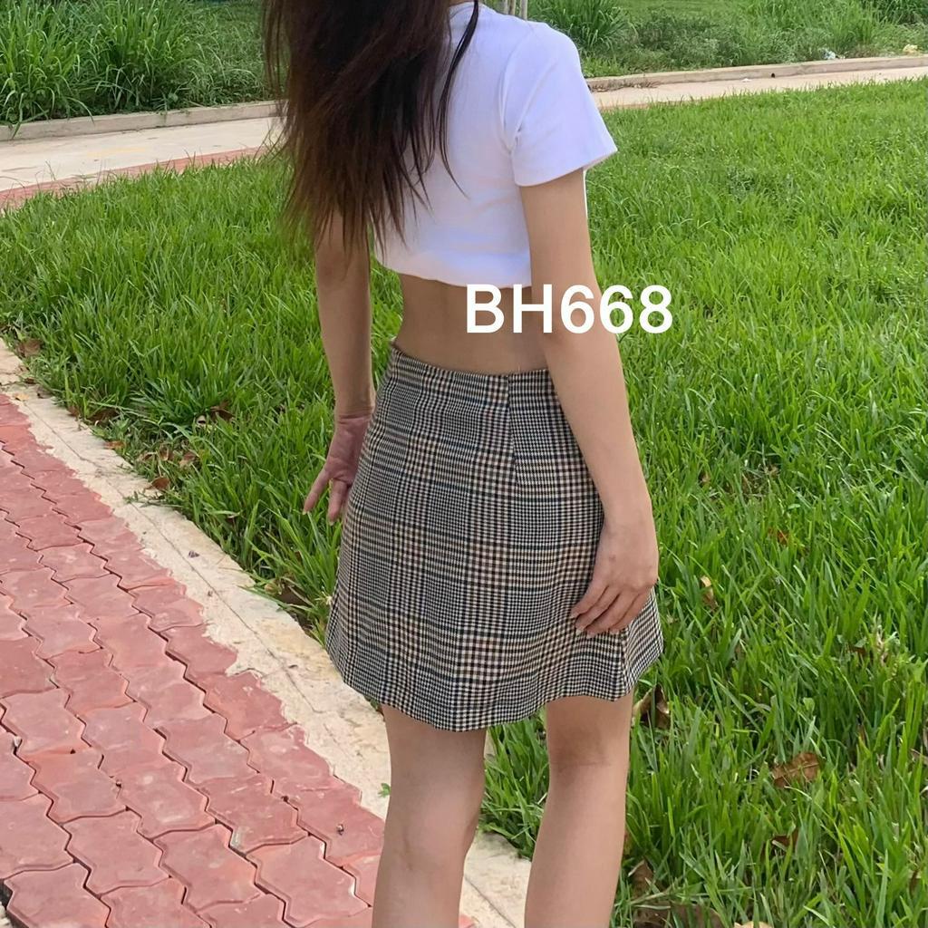 Chân váy caro skirt 3 màu có quần trong