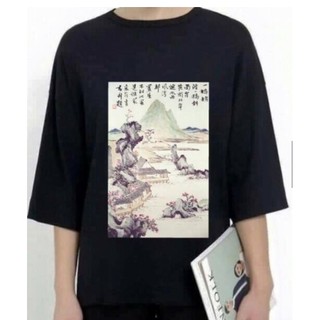 Áo thun tay lửng nam- nữ núi Phú Sĩ