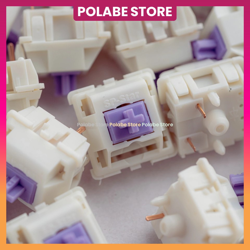SP-Star Polaris Purple Tactile Switch SP-Star Purple V2 Công Tắc Bàn Phím Cơ - Polabe Store