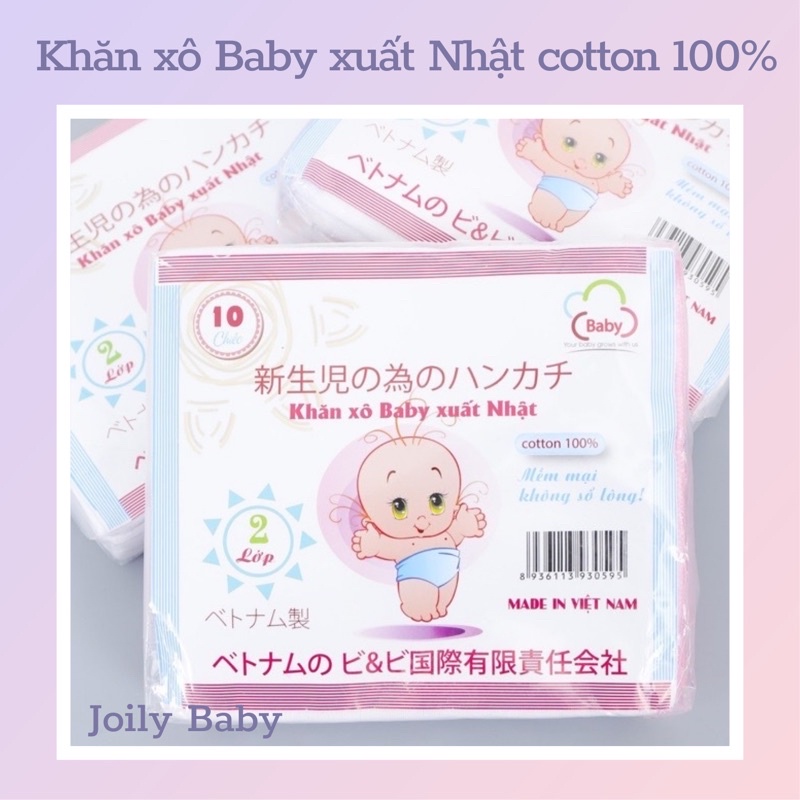 Khăn xô sữa in họa tiết Baby Hàng Xuất Nhật