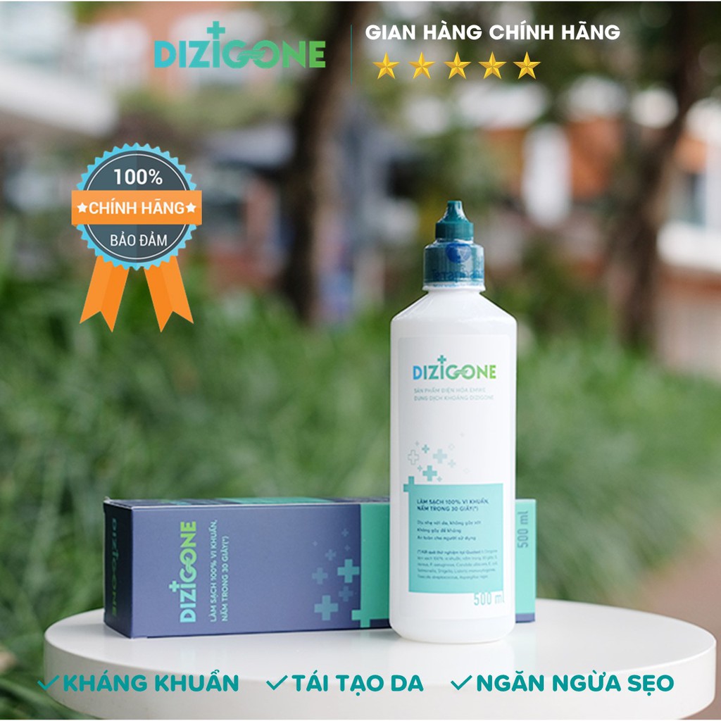 Dung dịch DIZIGONE 500ml - Kháng khuẩn, tái tạo da, ngăn ngừa sẹo