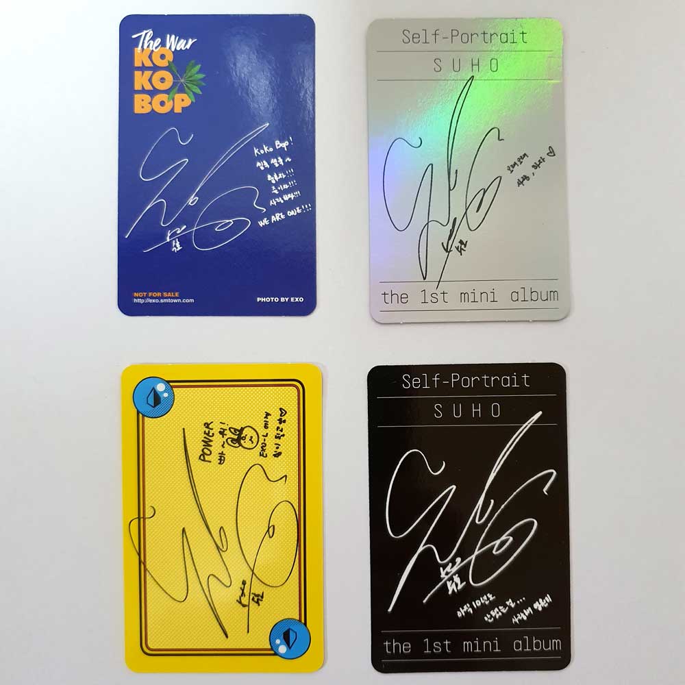 Thẻ Ảnh Chính Thức EXO SUHO