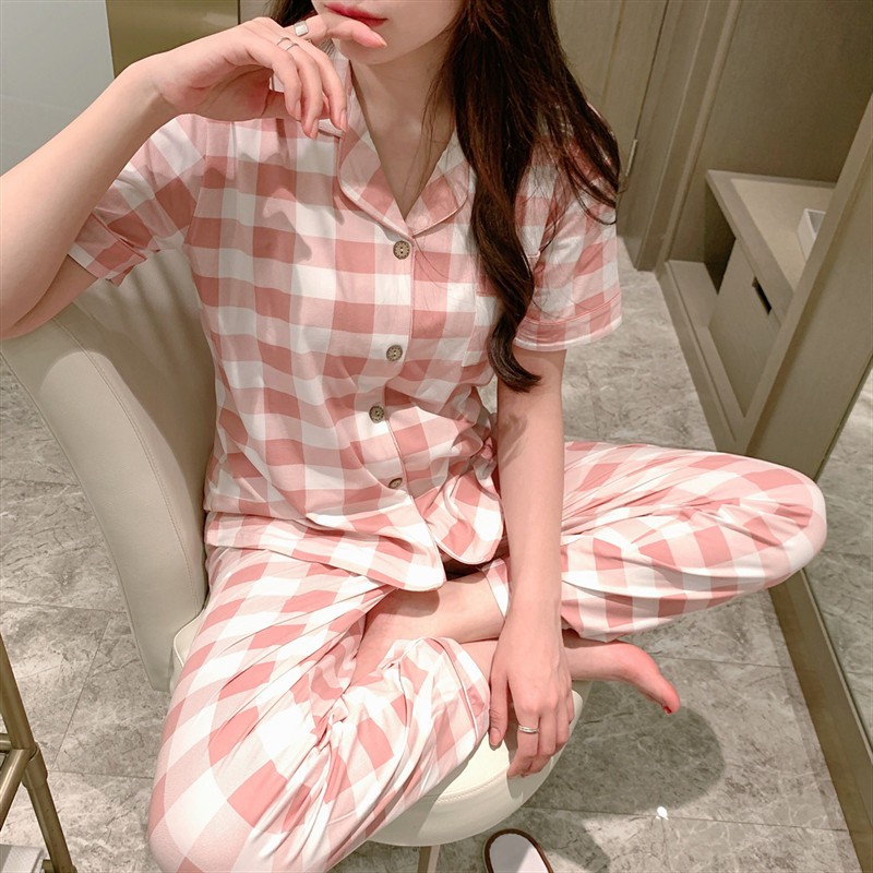 Đồ mặc nhà, đồ bộ nữ vải cotton ngắn tay quần dài nhiều màu CDCP01