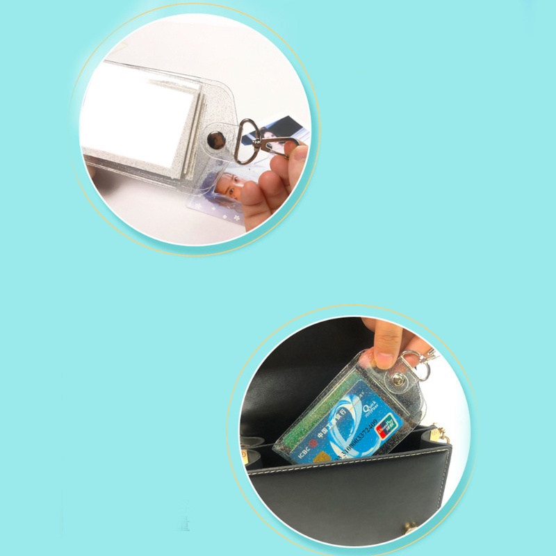 Ví Đựng Thẻ ID / Móc Chìa Khóa Thiết Kế Nhỏ Gọn Tiện Dụng Cho Nam / Nữ