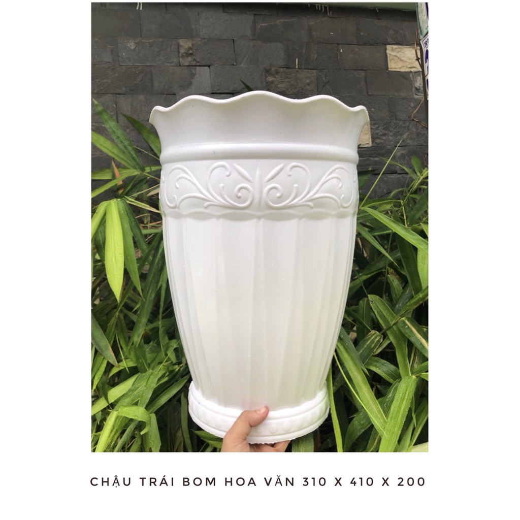 Chậu nhựa trái bom