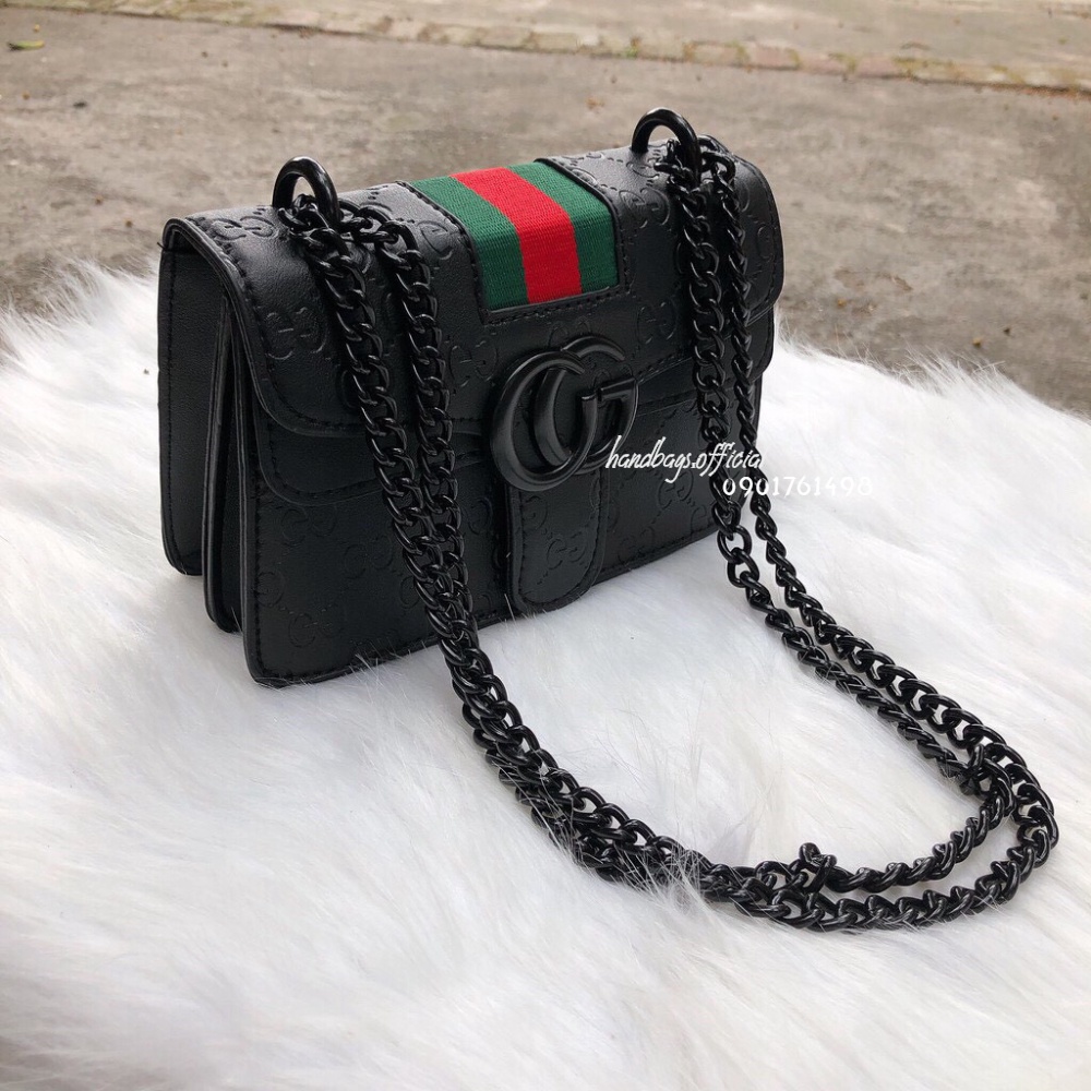 ❤️𝙁𝙍𝙀𝙀𝙎𝙃𝙄𝙋❤️ Túi Xách Nữ PCG Sọc Giá Rẻ, Sang Trọng - Túi Đeo Chéo Nữ Nhiều Ngăn Da Mềm - Ảnh shop tự chụp