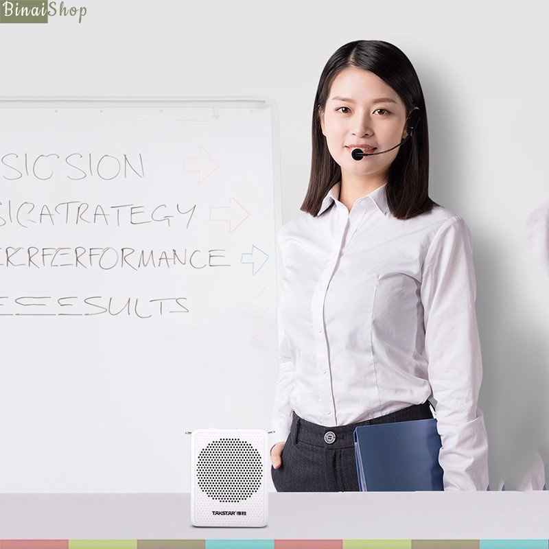 Takstar E126W - Máy Trợ Giảng Không Dây UHF, Công Suất 8W Cho Giảng Dạy, Bán Hàng, Tour Du Lịch