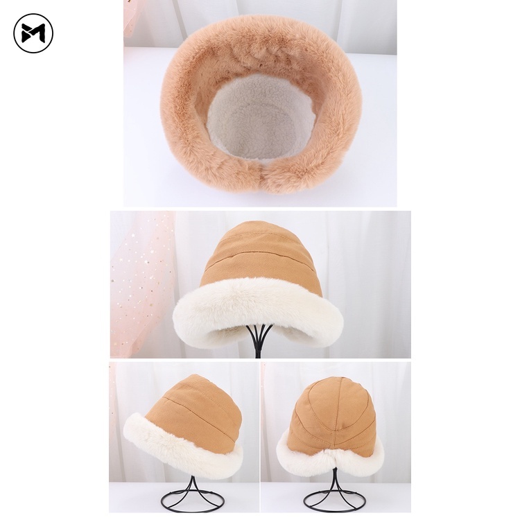 Mũ Tai Bèo Phủ Lông Cừu Dày Dặn Chống Gió Giữ Ấm Tai Đa Năng Phong Cách Nhật Bản Cho Nam Và Nữ