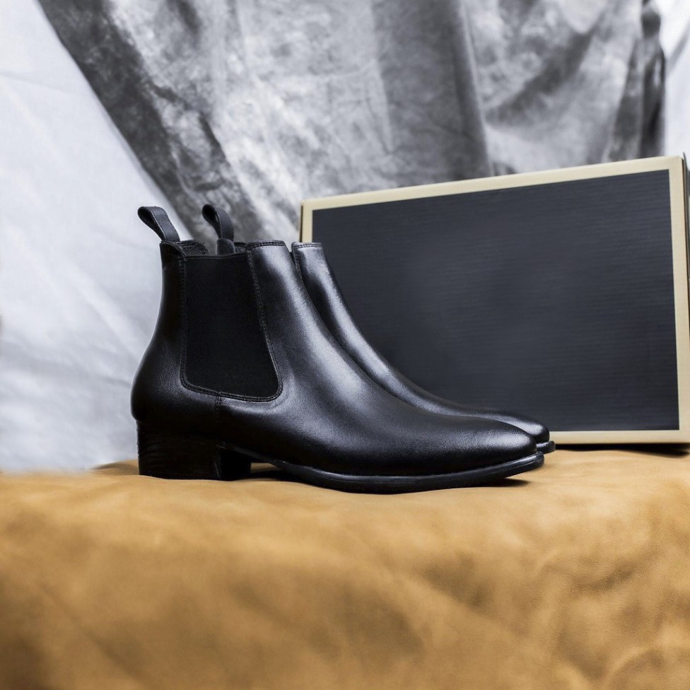 Tặng Nước Hoa Giày chelsea boots nam cao cấp phiên bản mới nhất thị trường