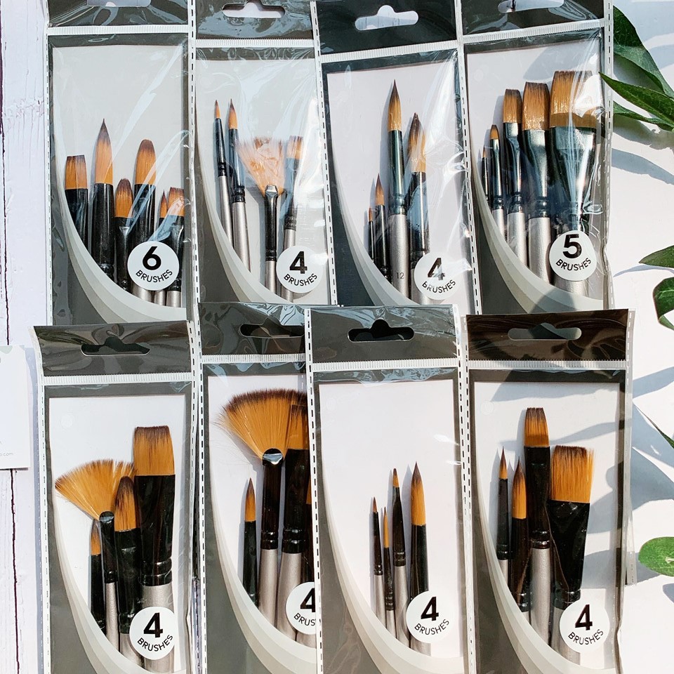 Bộ Cọ Vẽ Mont Marte Thân Bạc -Gallery series Brush Set