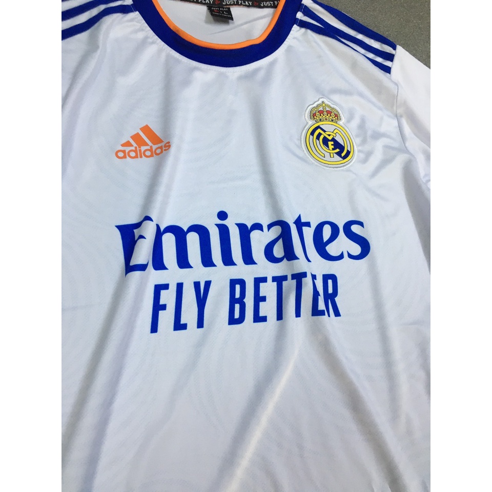 Bộ quần áo đá banh CLB Real Madrid Trắng FLG