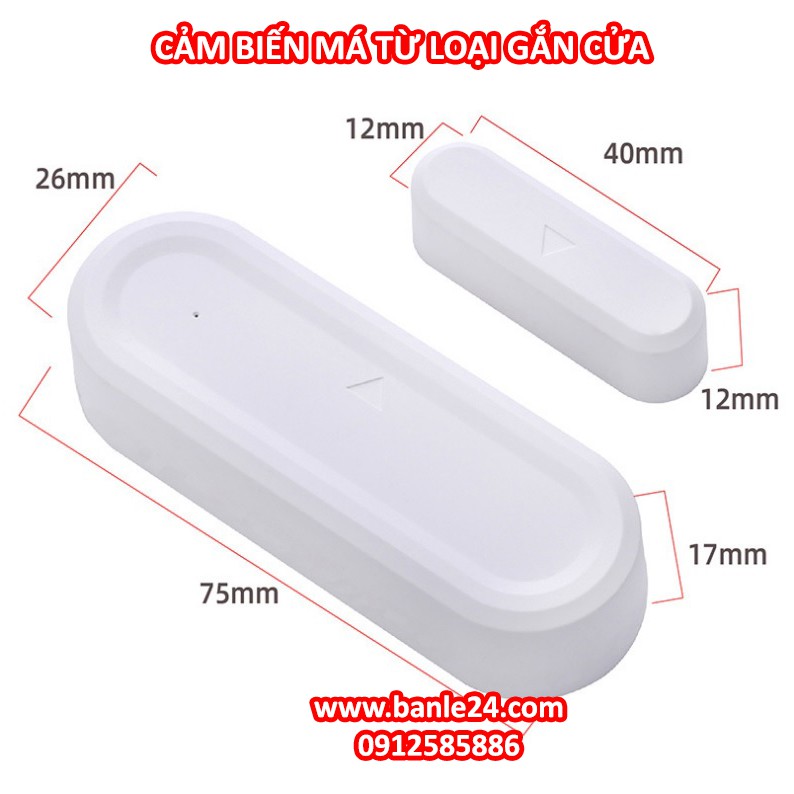 Chuông báo khách, báo động gắn cửa thông minh ViBell-W07