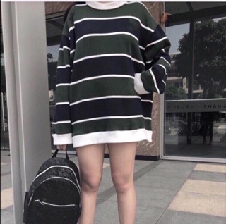 Áo sweeter tay dài sọc ngang