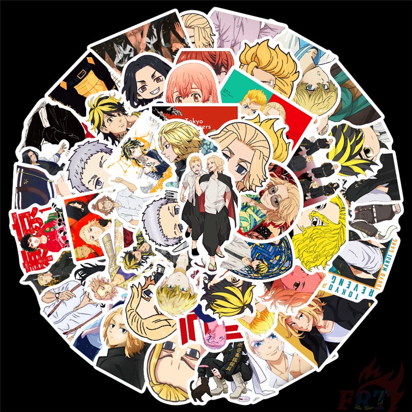 ❉ Tokyo Revengers Series 06 Anime Stickers ❉ 50Pcs/Set DIY Fashion Mixed Luggage Laptop Skateboard Doodle Decals Stickers