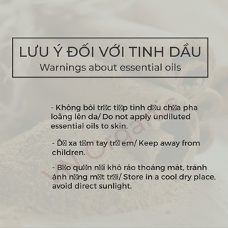 Tinh Dầu Vỏ Quế - Cinnamon Essential Oil