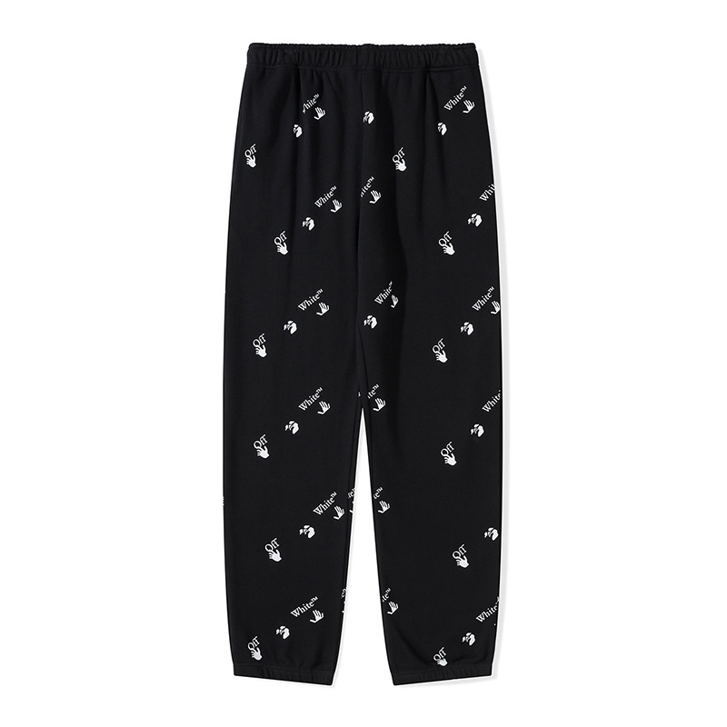 Quần Jogger Off White Ống Rộng Co Giãn Tốt In logo Phong Cách Hip Hop Cá Tính