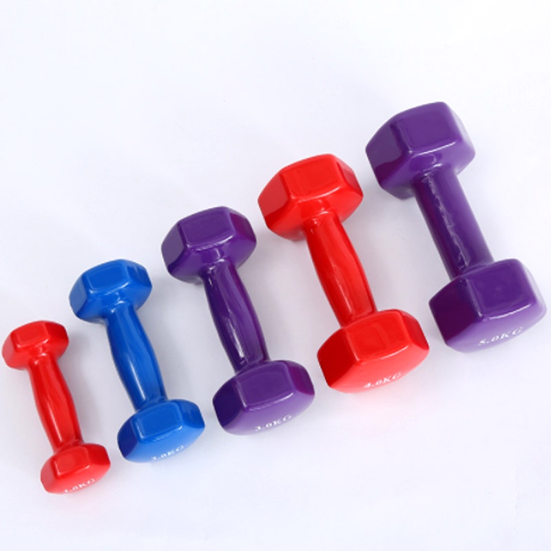 Tạ tay trơn Dumbells bọc cao su loại 1kg - 1 chiếc