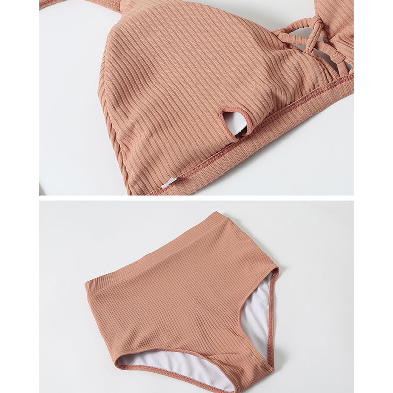 Set Đồ Bơi Ba Mảnh Cổ Chữ V Lưng Cao Quyến Rũ Cho Nữ | BigBuy360 - bigbuy360.vn