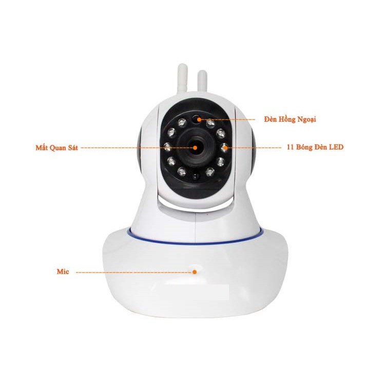 Camera IP Wifi ONVIF Độ Phân Giải FULL HD 1080 Có Chức Năng IR-cut Và WPS - Bảo Hành 2 Năm