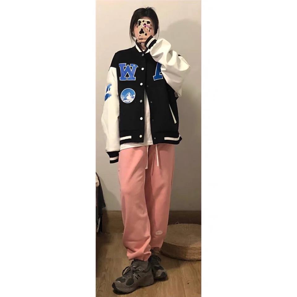 Áo varsity jacket WORLD 2021, áo khoác varsity jacket form rộng chất nỉ đẹp thời trang hàn quốc unisex | BigBuy360 - bigbuy360.vn
