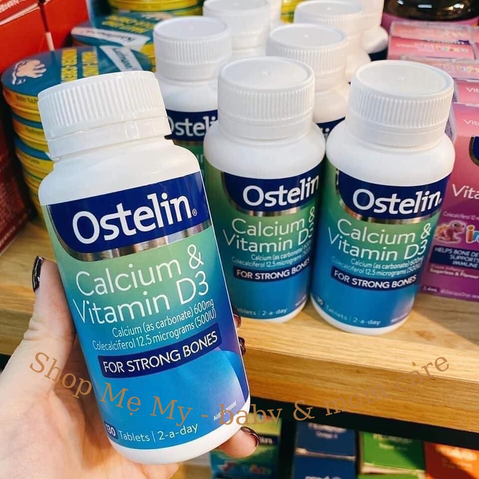 (Chính hãng - đi air) canxi bầu - Ostelin Calcium &vitamin D3 cho bà bầu khỏe mạnh (Úc) 130 viên