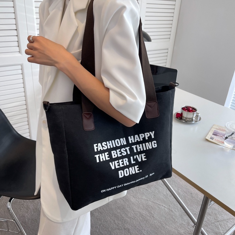 Túi xách canvas YADOU cỡ lớn thiết kế đơn giản thời trang xu hướng mới