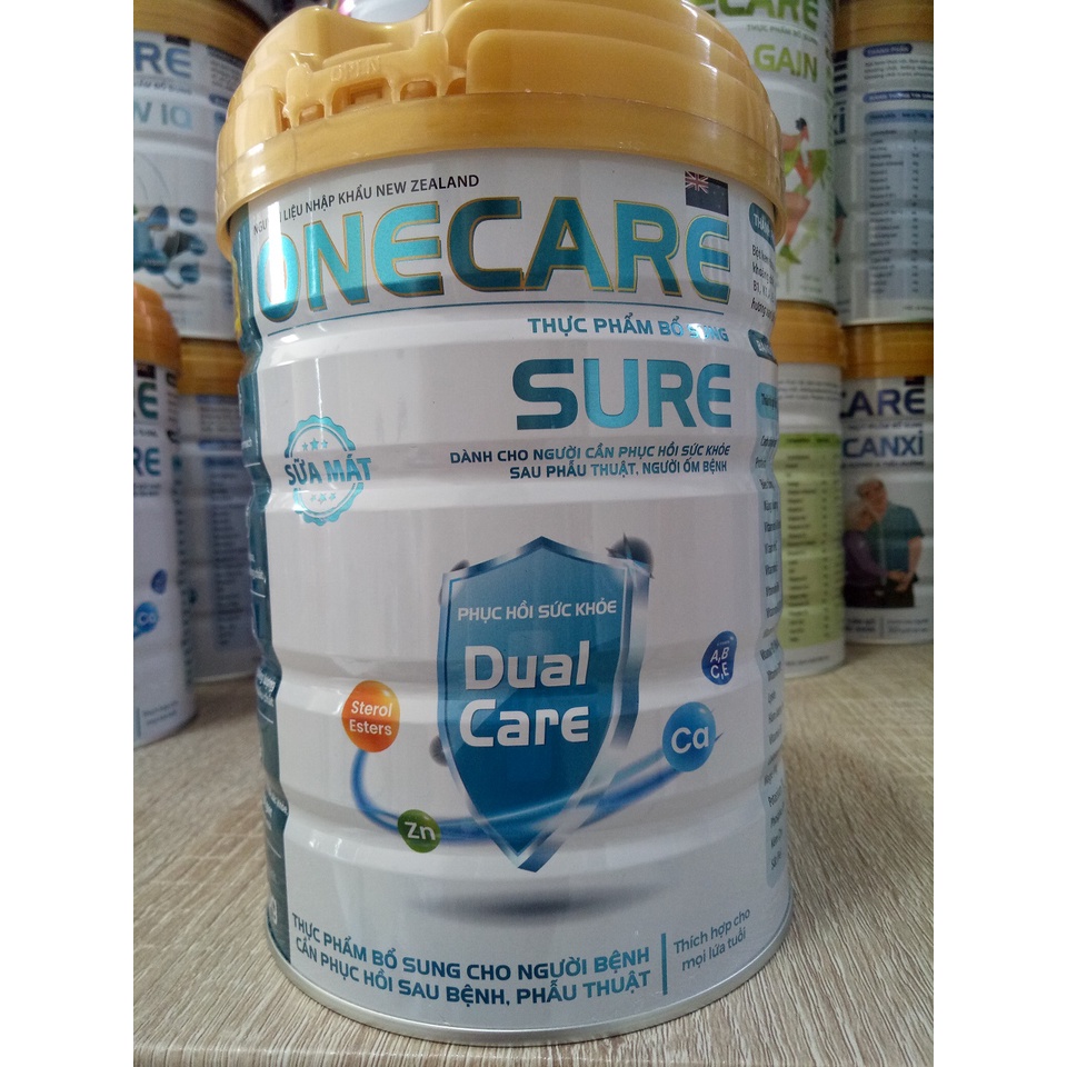 Sữa mát cho người già, người bệnh, ăn kém Onecare Sure lon 900g