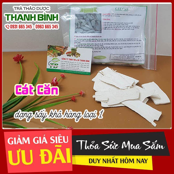 Cát Căn 500g - Dược Liệu Sấy Khô Hàng Loại 1