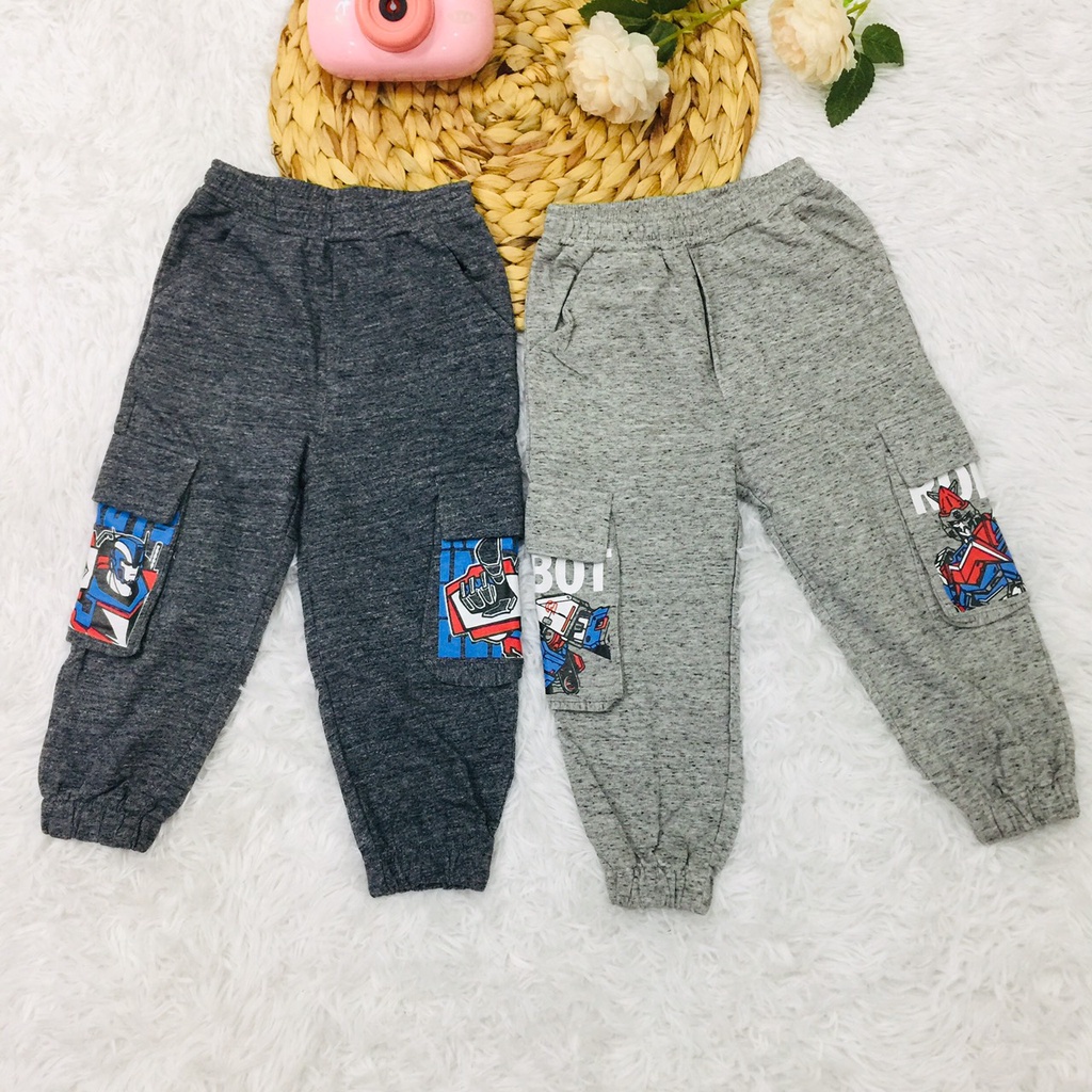 Quần dài cho bé trai thu đông chất cotton dày dặn size 2-6Y Dokma sale DQ788S Lamiha