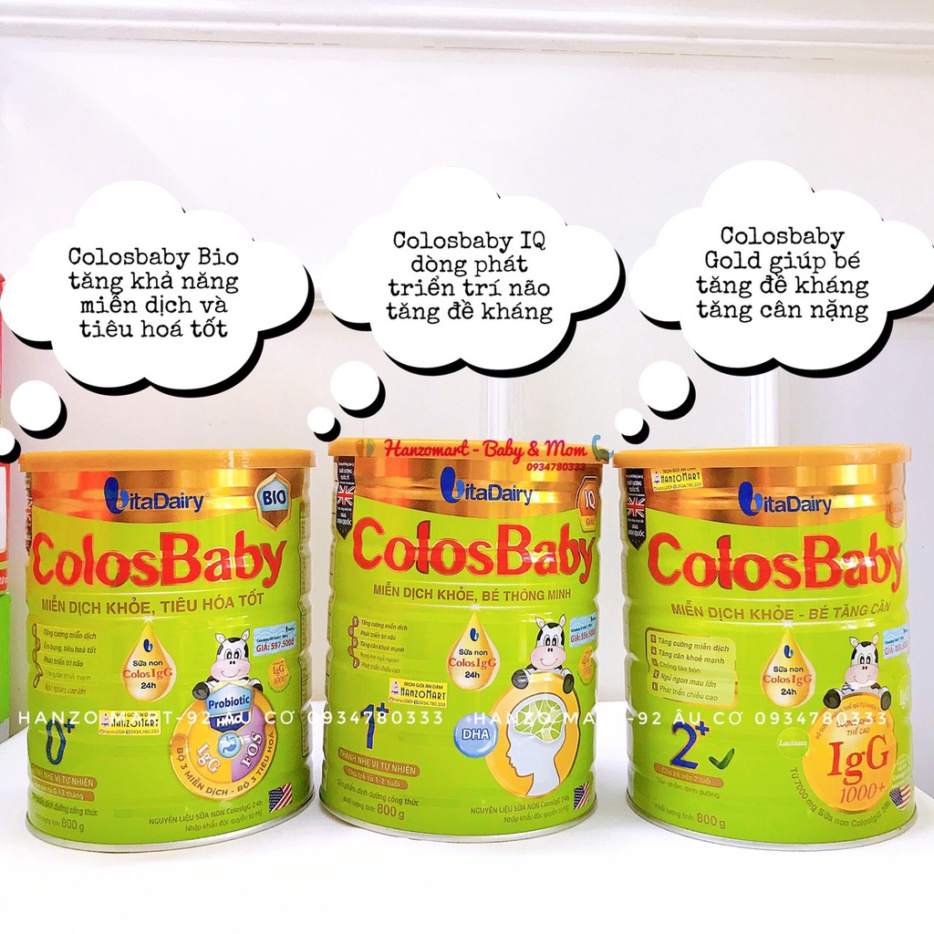 Sữa ColosBaby IQ tăng cân 800gr