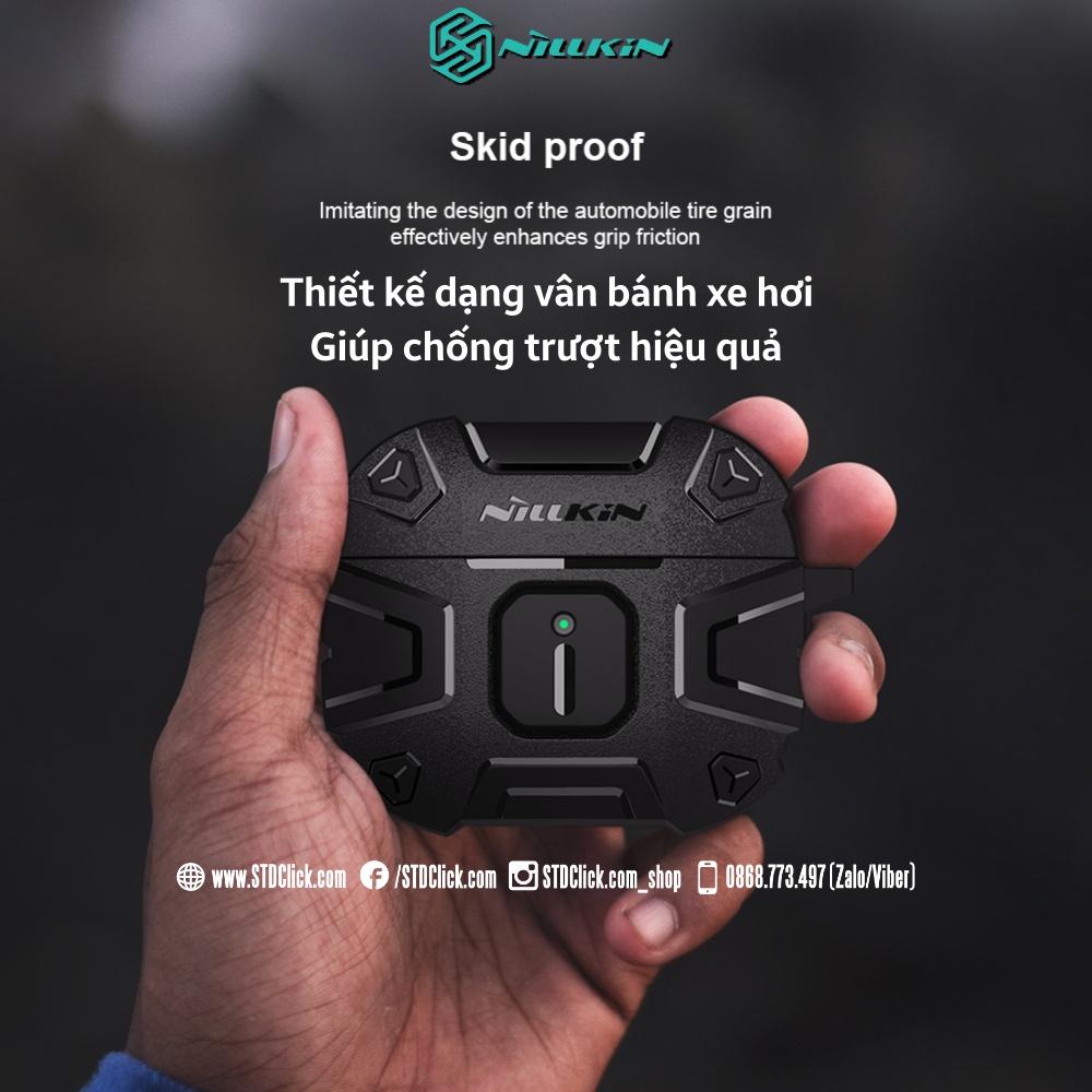 BAO SILICON CHỐNG SỐC AIRPODS 3 NILLKIN EXPLORER CHÍNH HÃNG